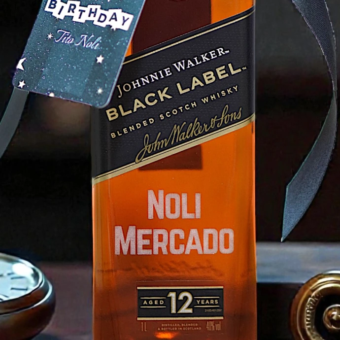 Text engraving on bottle