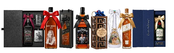 Gifting Studio Banner - Customization of liquors & wines for Birthdays, Weddings and other events