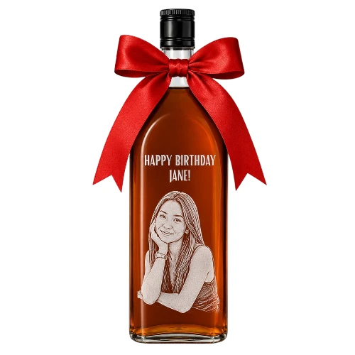 Liquor Bottle Portrait Engraving