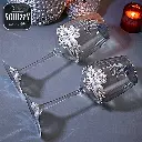 Wine glasses with crystal patterns .webp