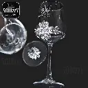 Wine glasses with crystal patterns .webp