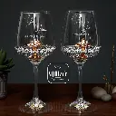 Wine glasses with crystal patterns .webp