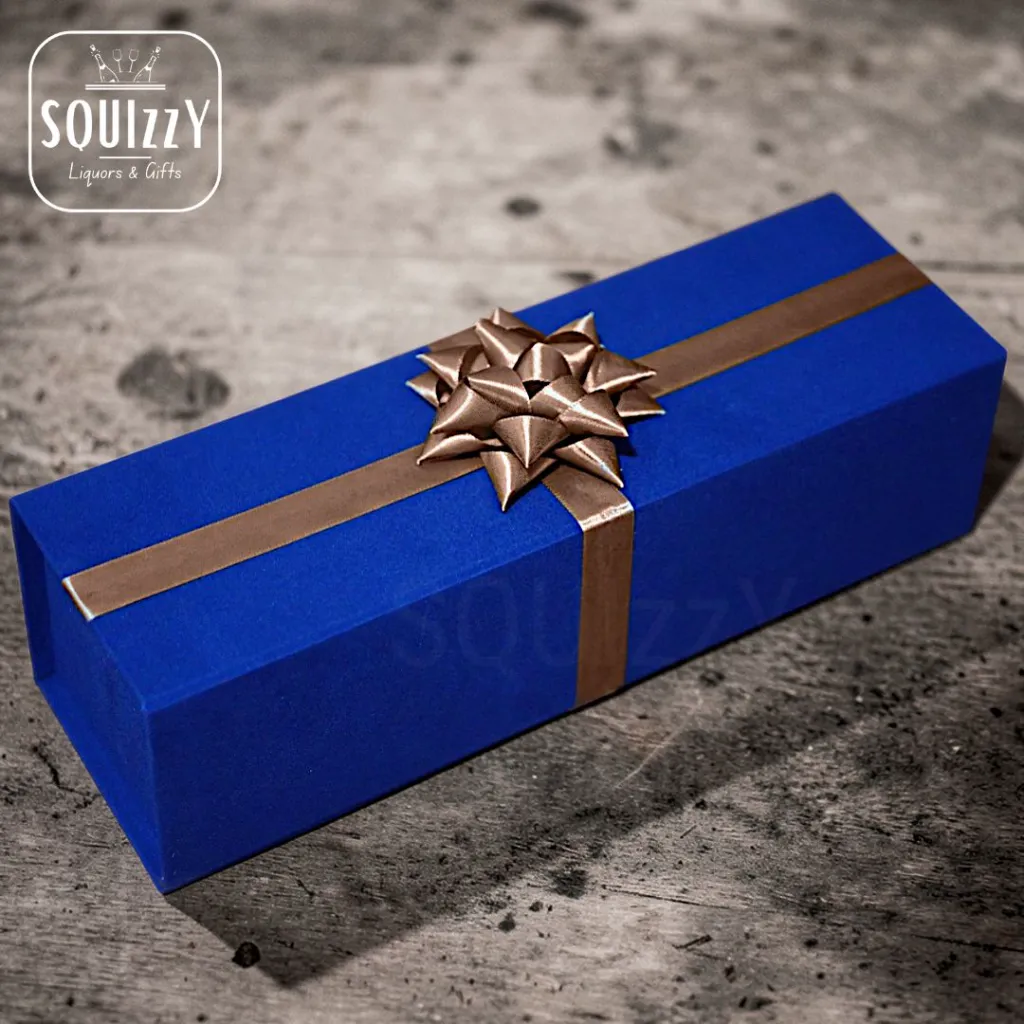 Customized velvet gift box for liquor or wine.webp