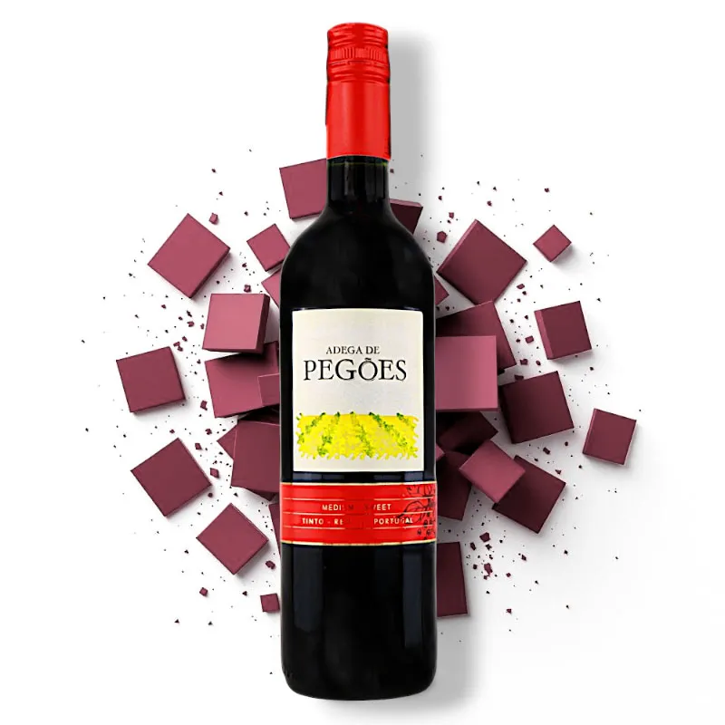 Adega de Pegoes Medium Sweet Red Wine 750mL