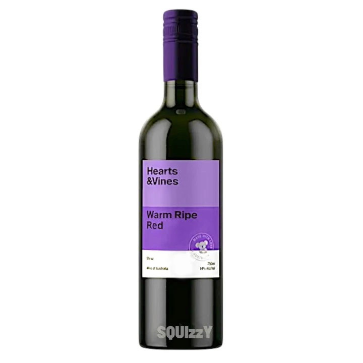Hearts & Vines Shiraz Red Wine 750mL
