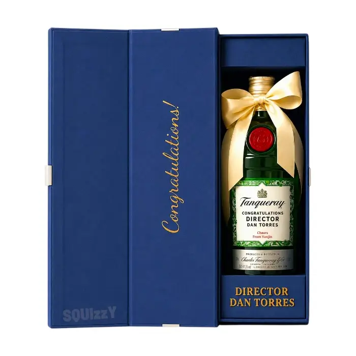 Premium Velvet Gift Box Magnetic with Personalized Text on Cover