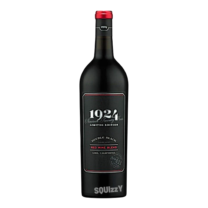 1924 Double Black Whiskey Barrel Aged Zinfandel Red Wine 750mL
