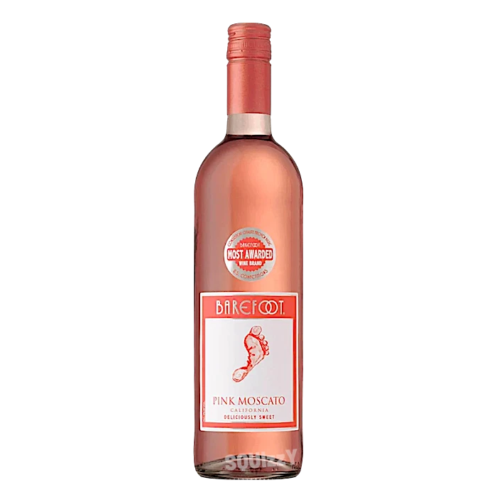 Barefoot Pink Moscato Wine 750mL
