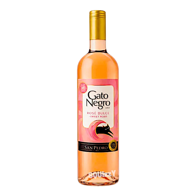 Gato Negro Rose Dulce Sweet Rose Wine 750mL