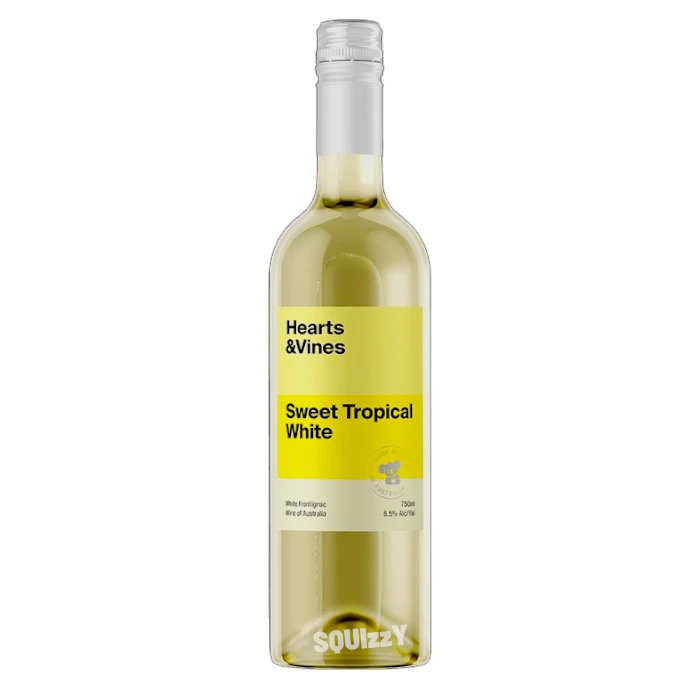 Hearts & Vines Sweet Tropical Moscato Wine 750mL