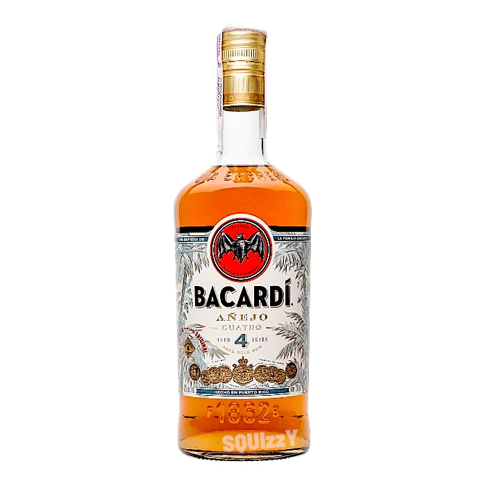 Bacardi Cuatro Anejo Aged Rum 750mL