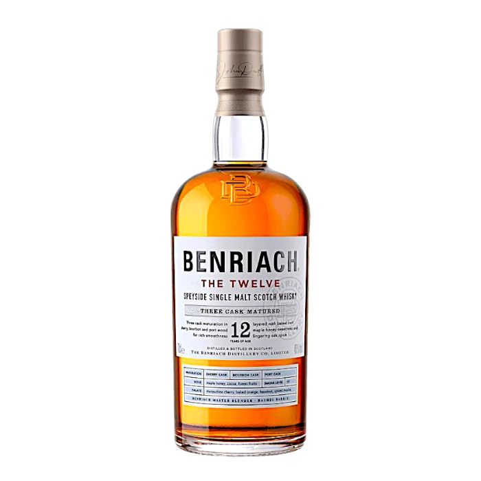 Benriach 12 Years Three Cask Single Malt Scotch Whisky 700mL