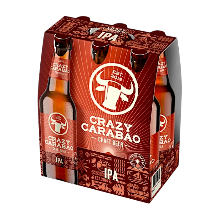 Crazy Carabao Indian Pale beer 330ml - Bundle of 6 btls