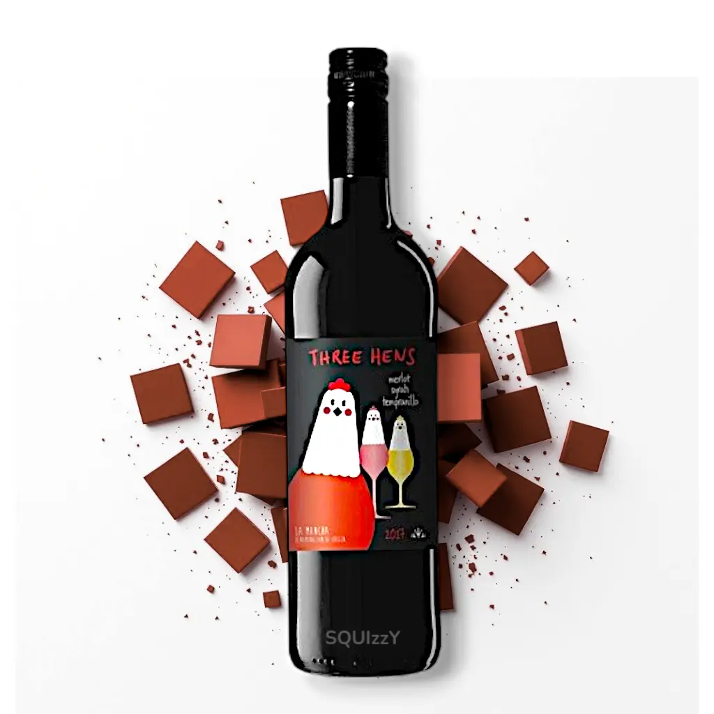 Three Hens La Mancha Blended Red Wine 750mL