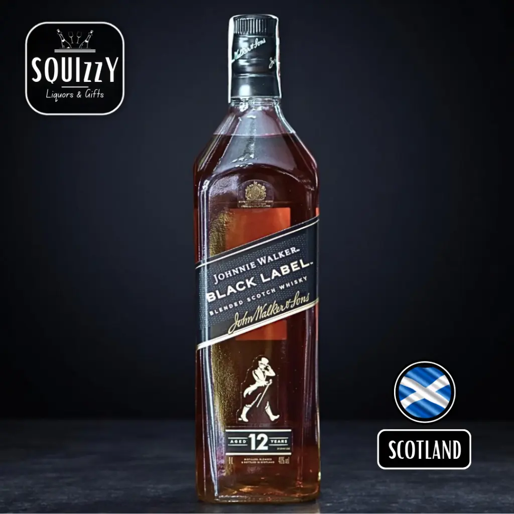Johnnie Walker Black Label Blended Scotch whisky 1L