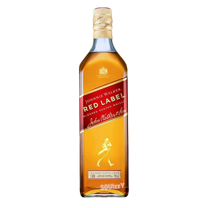 Johnnie Walker Red Label Blended Scotch Whisky 1L