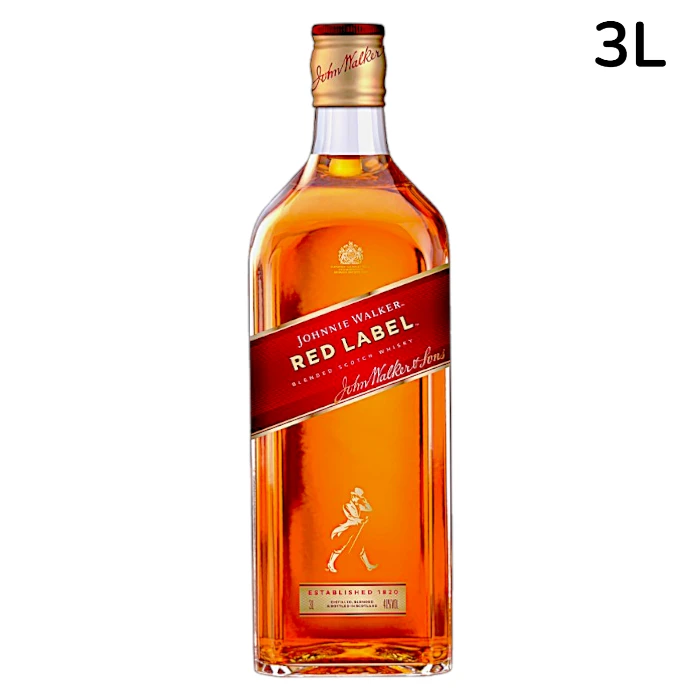 Johnnie Walker Red Label whisky 3L bottle (No cradle)
