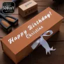 Customized Velvet Liquor Gift Box – Personalized with Your Name & Text