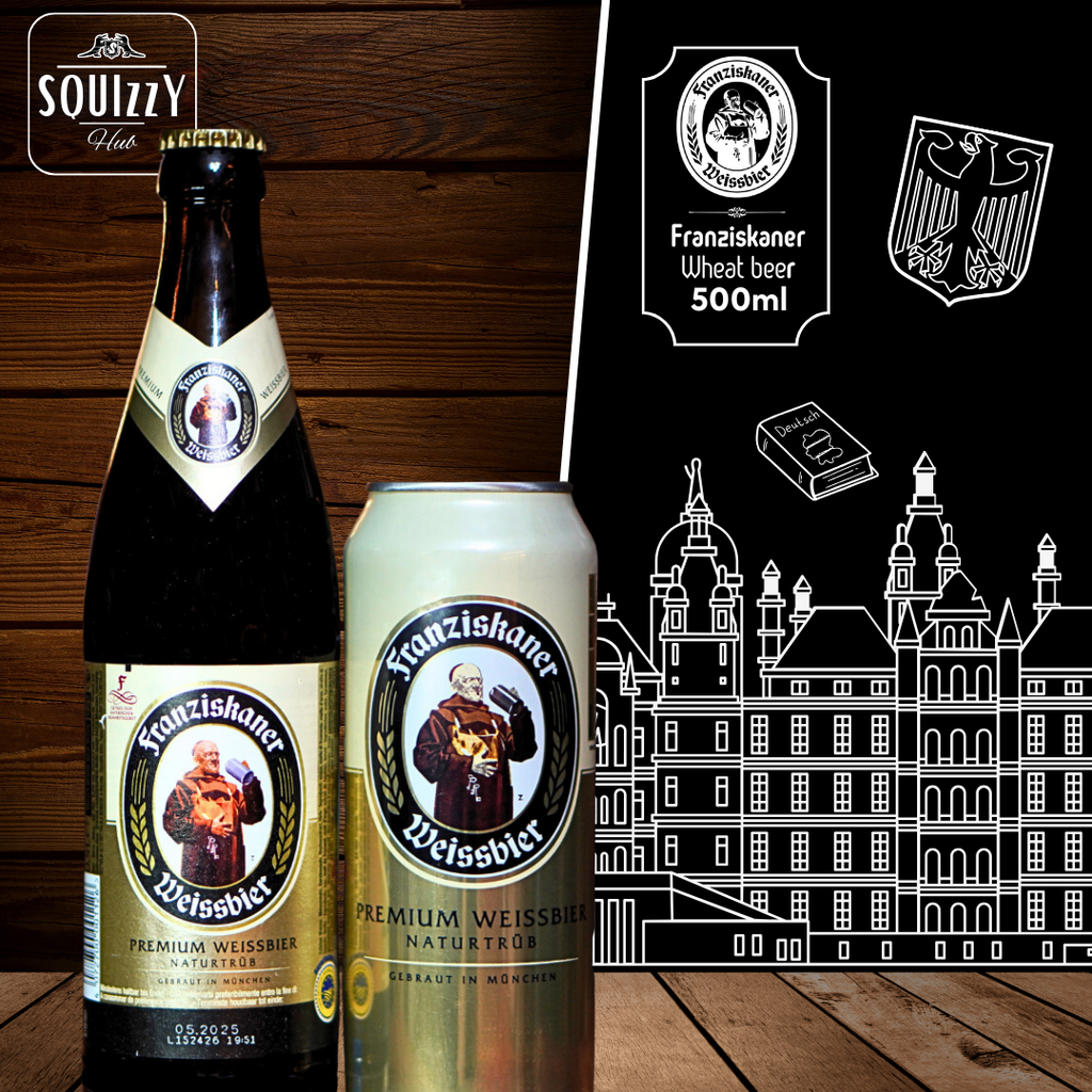 Franziskaner Hefe-Weissbier / Weissbier Naturtrub (can) beer 500ml