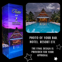 Box for a liquor bottle (Customized) for your hotel, bar, resort business or any event
