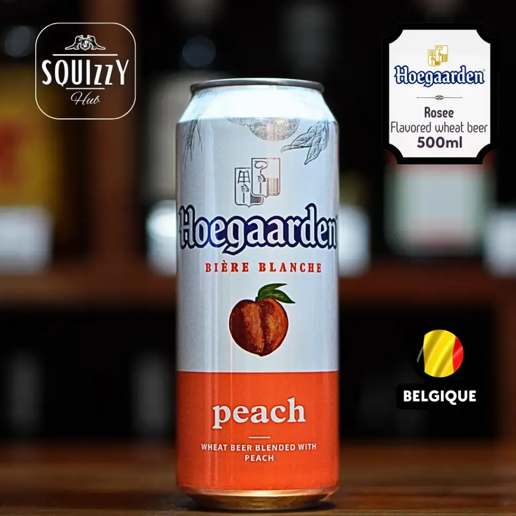 Hoegaarden Peach wheat beer 500ml - Bundle of 3 cans 