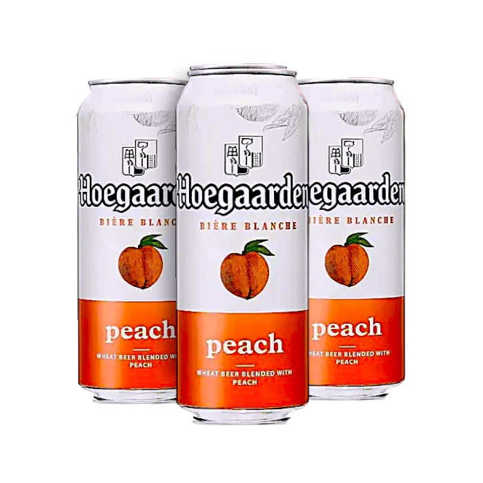 Hoegaarden Peach wheat beer 500ml - Bundle of 3 cans