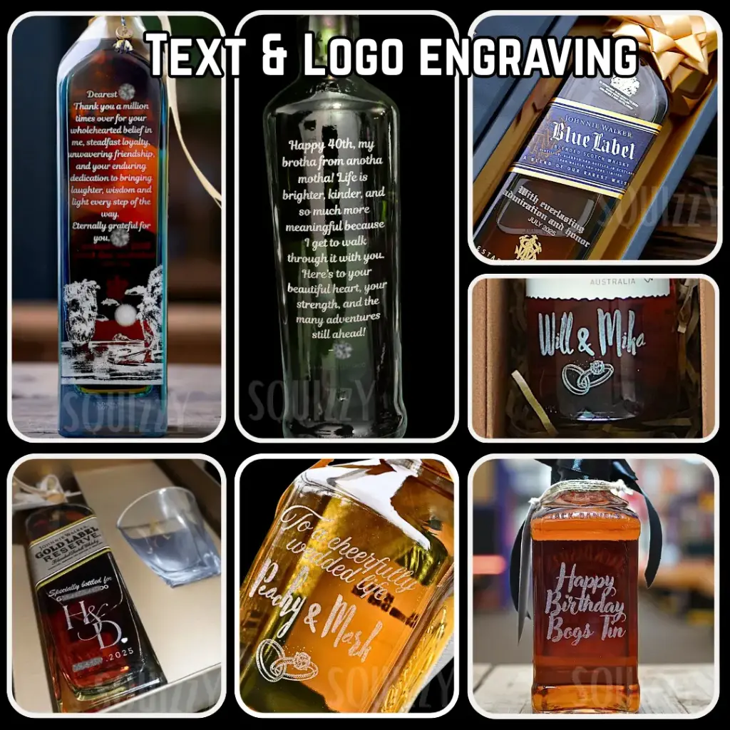Engraving Text & Logo on Bottle