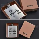 Hip flask with Name, Text or Logo Engraving