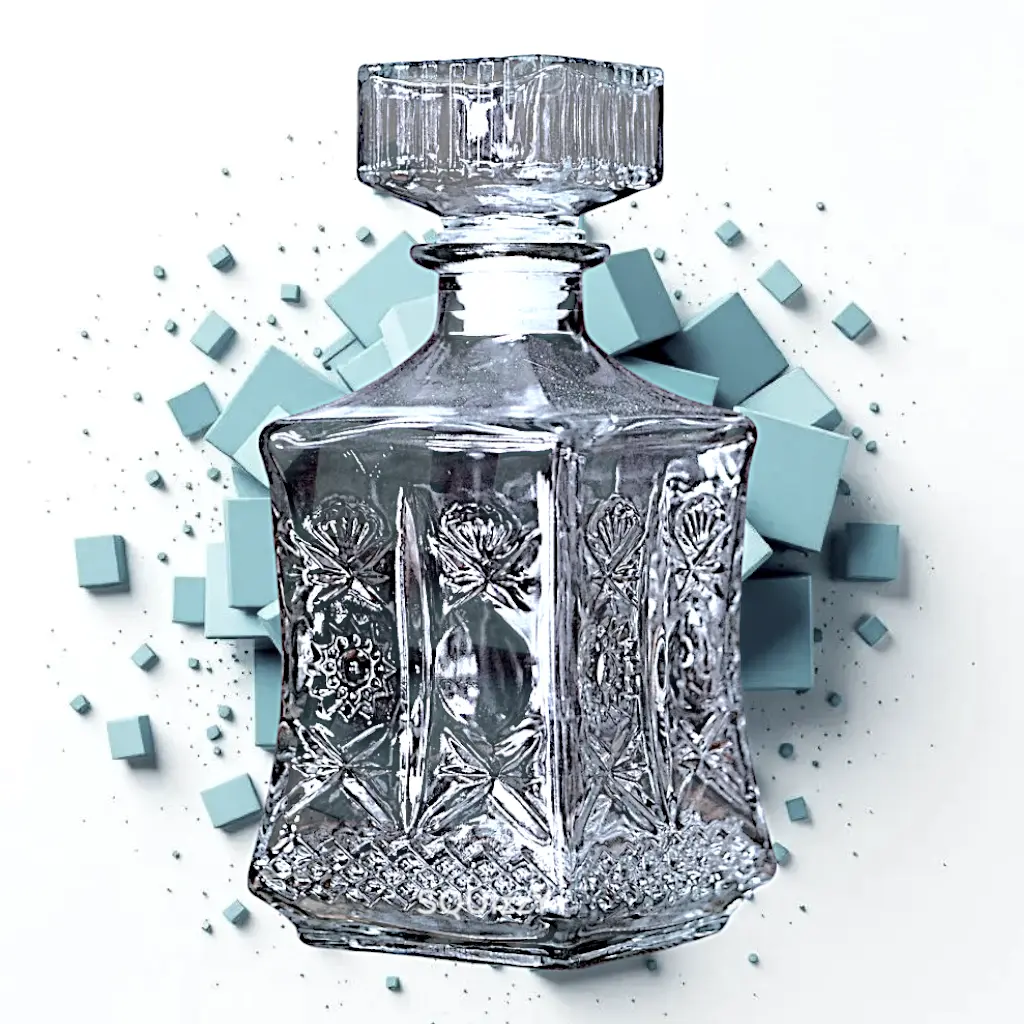 Decanter for whisky, vodka, rum and other drinks 800mL