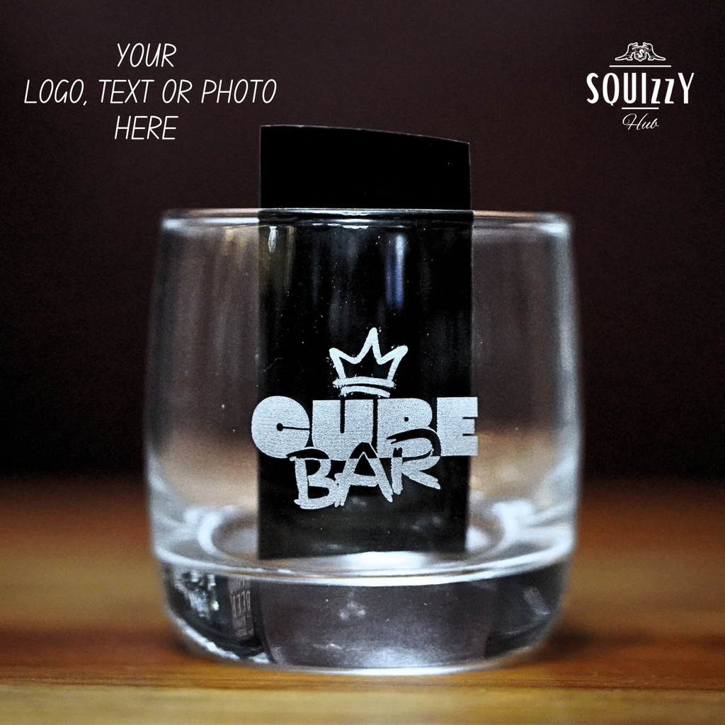 Engraving of LOGO / TEXT on glassware (Glass not included)