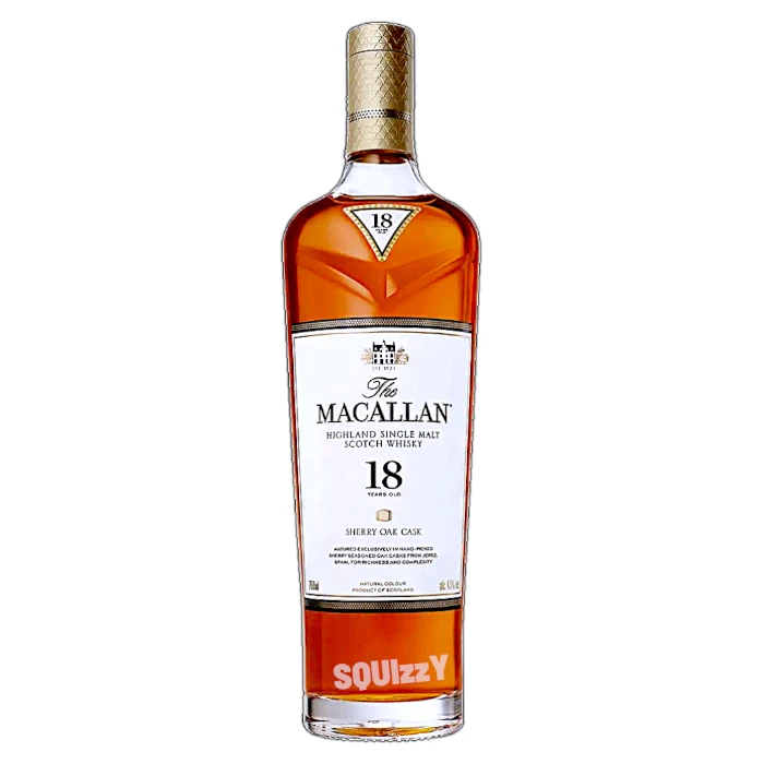 Macallan 18 Years Sherry Oak Single Malt Scotch whisky 700mL