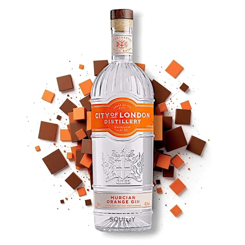 City Of London Orange Flavored Gin 700mL