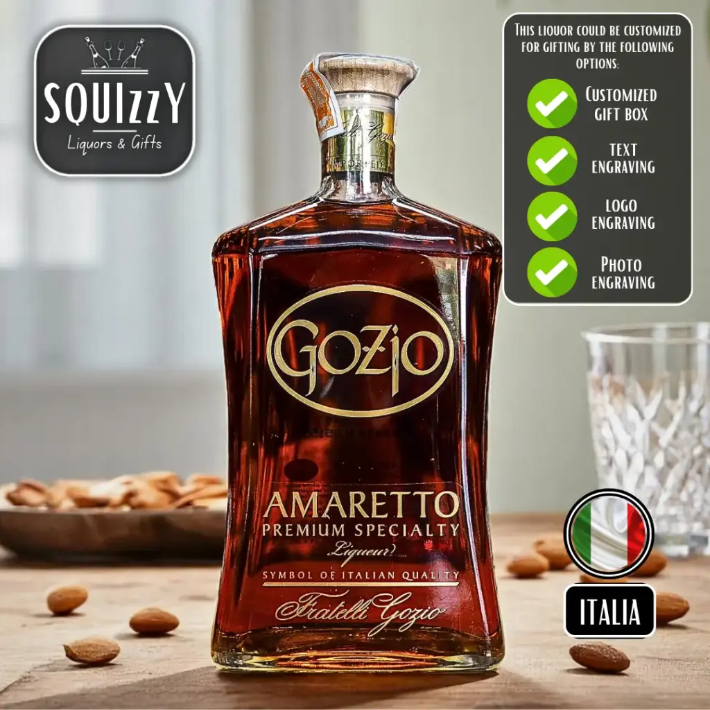 Gozio Amaretto Italian Liqueur 1L
