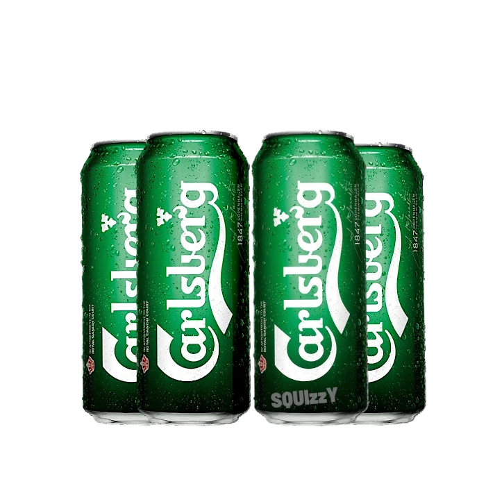 Carlsberg Danish Lager Beer 500ml - Bundle of 4 cans