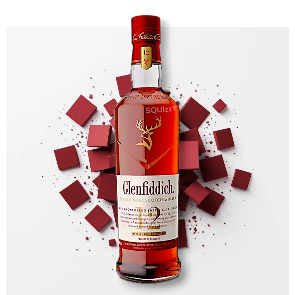 Glenfiddich 12 Years Sherry Cask Single Malt Scotch whisky 700mL