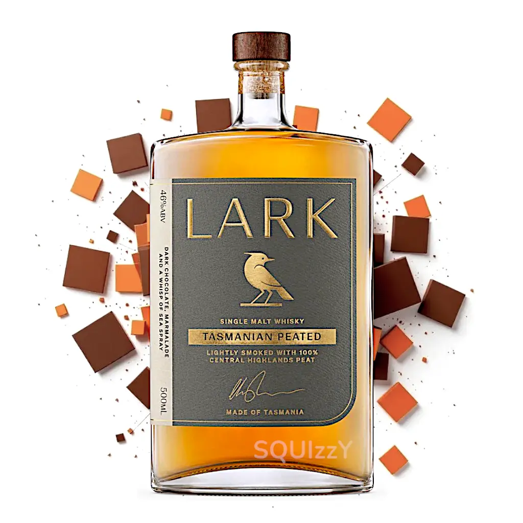 Lark Peated Cask Tasmanian Single Malt Whisky 700mL
