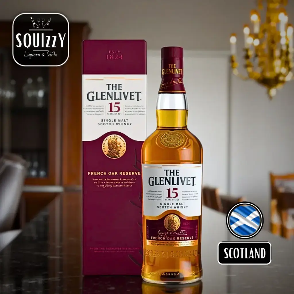 Glenlivet 15 Years French Oak Reserve Single Malt Scotch whisky 700mL