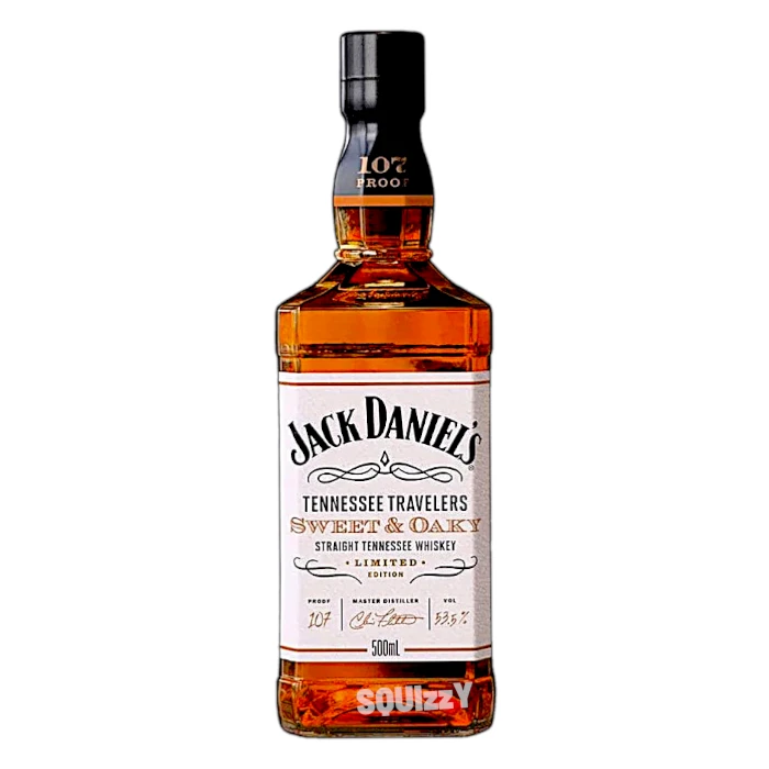 Jack Daniel's Tennessee Travelers Sweet & Oaky Whiskey 500mL