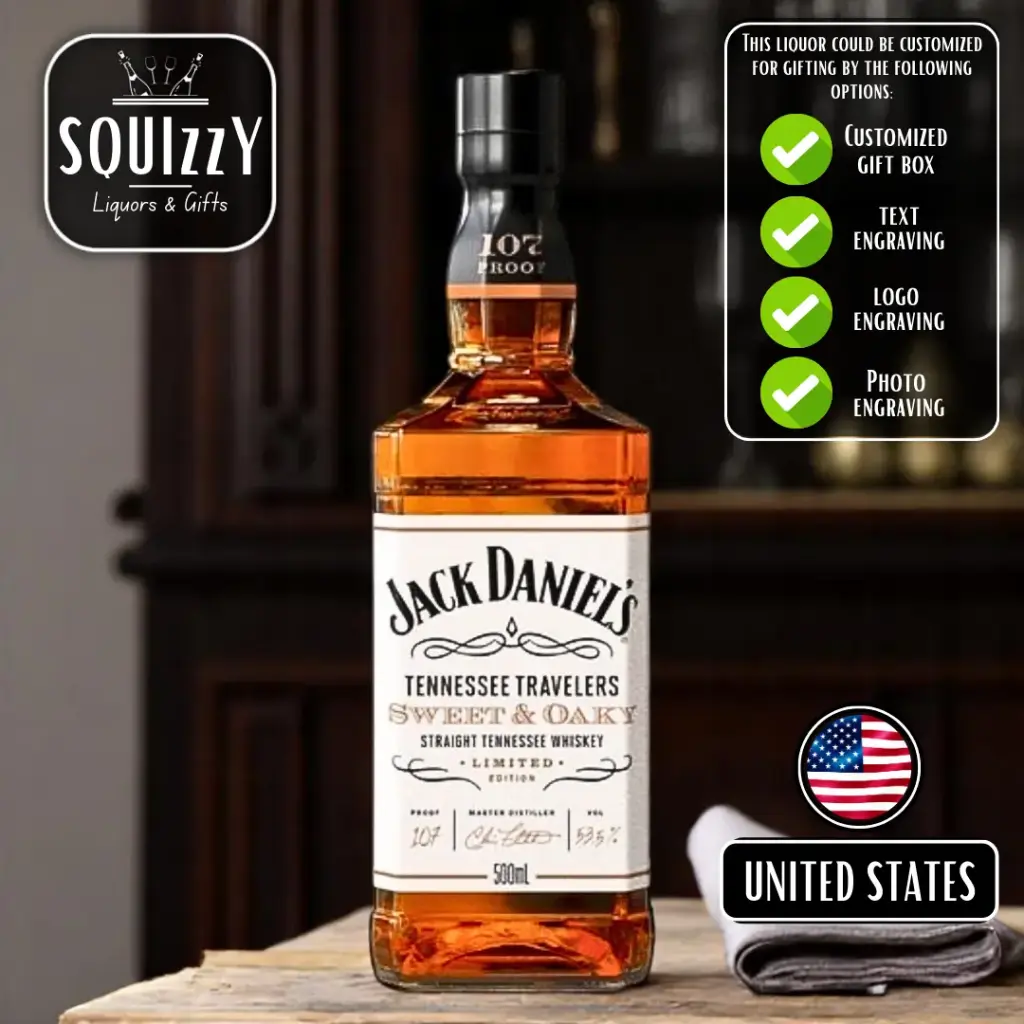 Jack Daniel's Tennessee Travelers Sweet & Oaky Whiskey 500ml