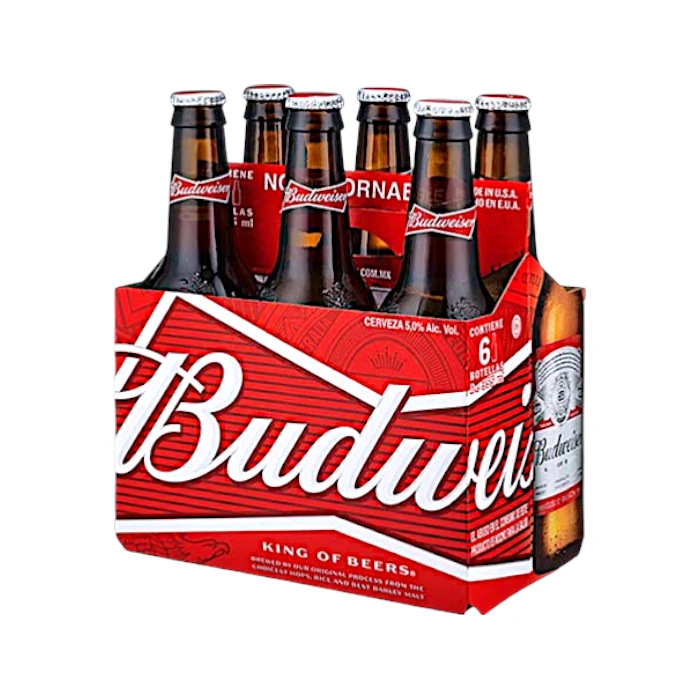 Budweiser Lager Beer 330ml - Bundle of 6 btls