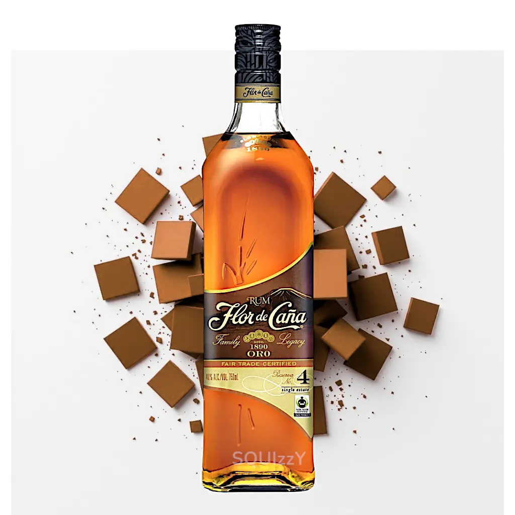 Flor De Cana 4 Years Anejo Oro Rum 700mL