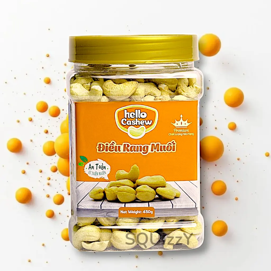 Hello Cashew Roasted Unsalted 450g