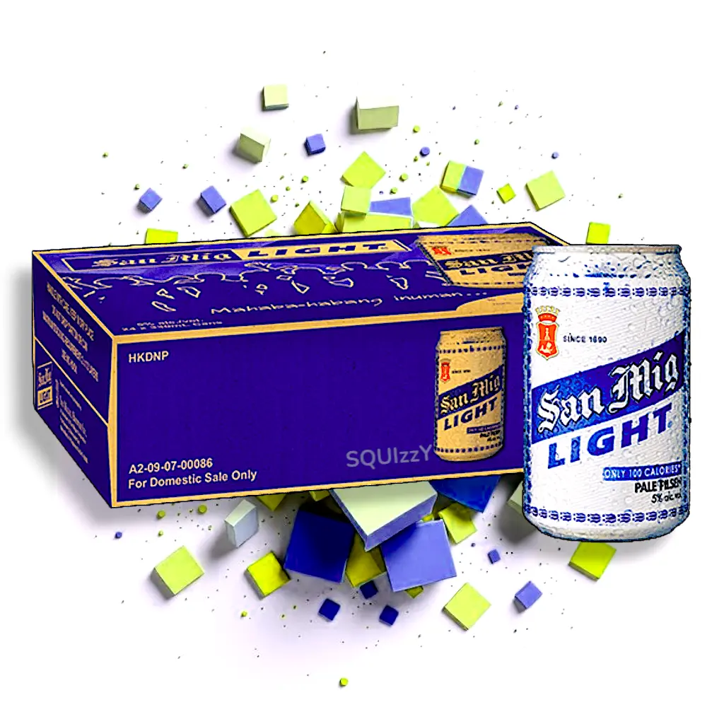 San Miguel Light 24 cans box x 330mL