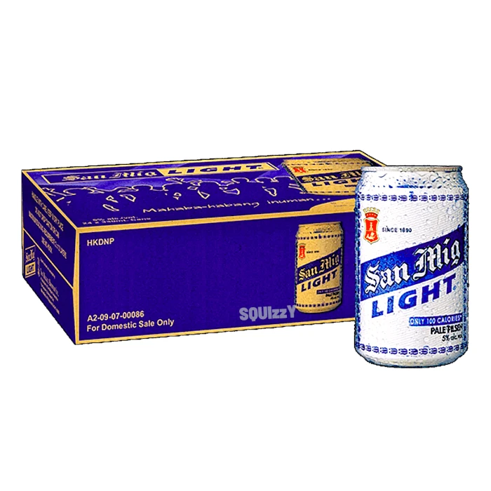 San Miguel Light 24 cans box x 330mL