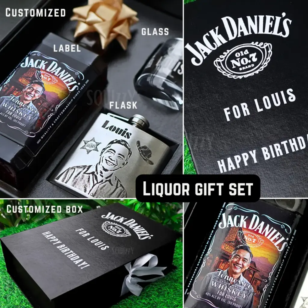 Custom Liquor Gift Set with Personalized Box, Engraved Flask & Glass – Perfect for Birthdays, Anniversaries & Corporate Gifting