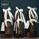 Gift Box Carrier Wooden (Customized) with Engraved Personal Name & Greetings - For Liquor or Wine Bottle