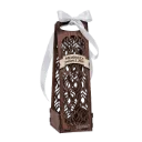 Gift Box Carrier Wooden (Customized) with Engraved Personal Name & Greetings - For Liquor or Wine Bottle