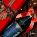 Gift Box Liquor & Wine with Customized Golden Greeting text- Perfect for Christmas, Birthday - Thick box with fiber surface