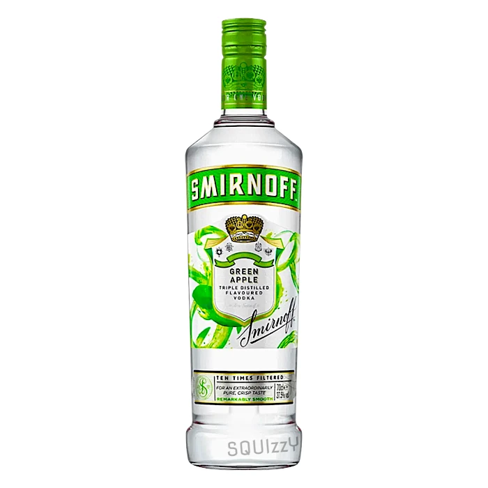 Smirnoff Green Apple Flavoured Vodka 750mL