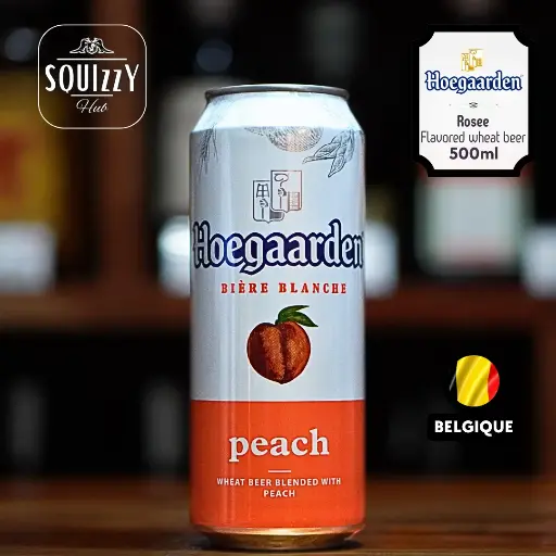 Hoegaarden Peach wheat beer 500ml - Bundle of 3 cans 